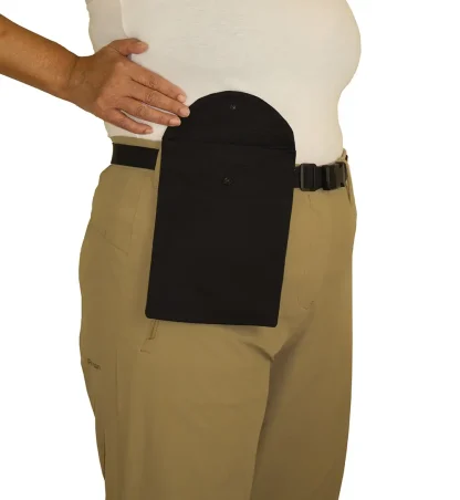 PICC-Me Chemo Pump Bag worn on hips (open)