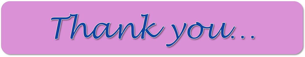Thank you banner 1050x200px